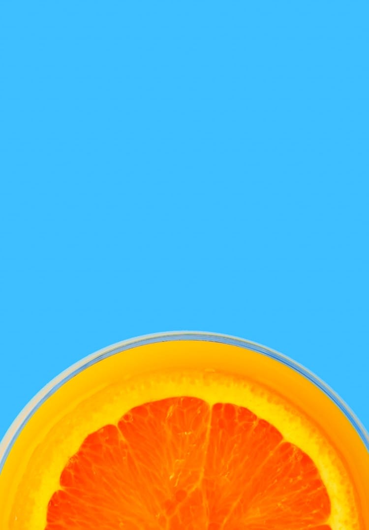 hero image, an orange slice